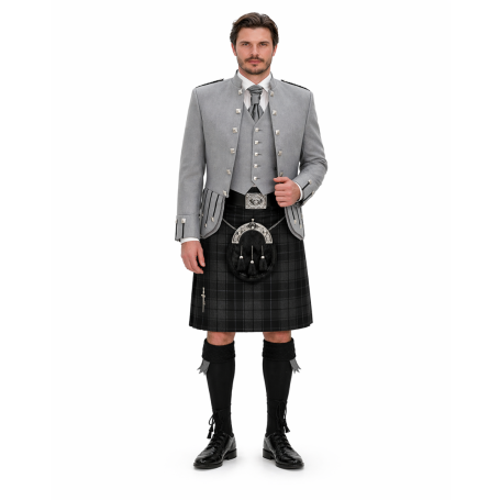 Grey Watch Tartan kilt Outfit