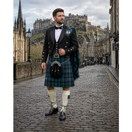 Prince Charlie Groom Kilt Outfit for Men – Luxury Wedding Edition
