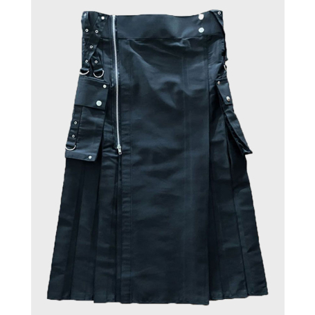 Black Utility Kilt