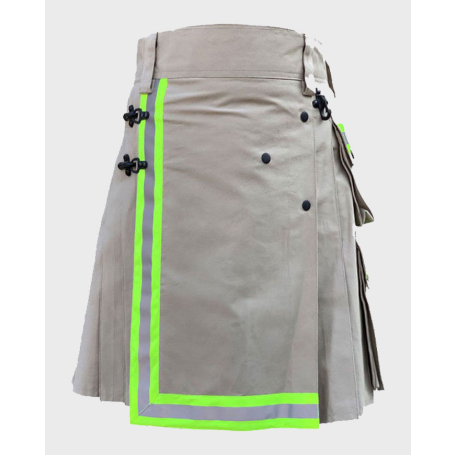 Firefighter Utility Kilt with Stripes Back