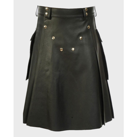 Handmade Pure Genuine Leather Kilt