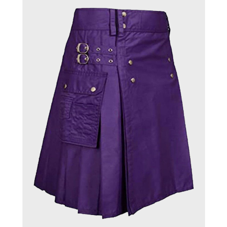Purple Utility Kilt for Women and Men