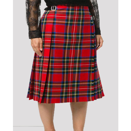 Royal Stewart Mini Kilted Skirt For Women