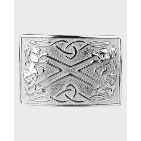 Silver Chrome Kilt Belt Buckle