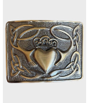 Antique Chrome Kilt Belt Buckle