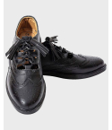 Black Traditional Leather Ghillie Brogues