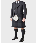 Black Tweed Kilt Outfit 