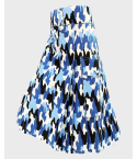 Blue Pattern Military Camo Utility Kilt 