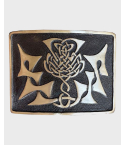 Brass Antique Finish Scottish Kilt Belt Buckle