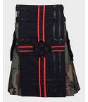 Camouflage Gothic Fashion Utility Kilt 