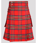 Clan Men Royal Stewart Tartan Utility Kilt
,,