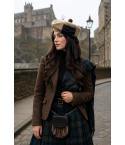 Camal Color Scottish Highland Glengarry Hat
