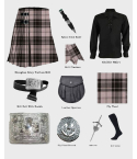 Douglas Grey Tartan Kilt With Accessories Deal