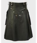 Handmade Pure Genuine Leather Kilt 