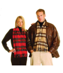 Lambswool Tartan Waistcoat Scarf