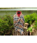 Camel Thompson Tartan Shawl
