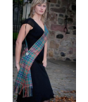 Scottish Wedding Tartan Sash with Brooch
