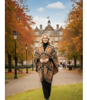 Women's Scottish Tartan Ruana Shawl Highland Plaid