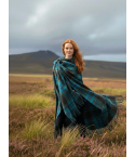 Scottish Tartan Ruana Wool Shawl 