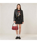 Red Tartan Cross Shoulder Bag