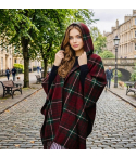 Women's Hooded Ruana Shawl Scottish Highland
