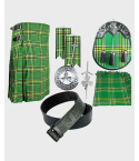 Irish National Tartan Kilt With Accessories Deal
