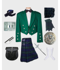 Kilt Set Deal With Green Prince Charlie Jacket