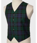 Mens Scottish Black Watch Tartan Vest
