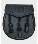Pure Black Leather Daywear Sporran