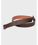 Rampant Lion Embossed Genuine Leather Brown Kilt Belt with Celtic Buckle