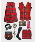 Royal Stewart Tartan Kilt and Vest Deal Package