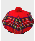 Royal Stewart Tartan O Shanter Wool Scottish Tammy Hat,Tammy Hat