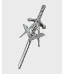 Scottish Highland Masonic Crest Kilt Pin
