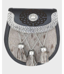 Scottish Semi Dress Leather Sporran,