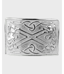 Silver Chrome Kilt Belt Buckle