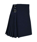 Solid Blue Modern Tartan Kilt