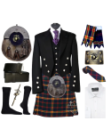 Prince Charlie Jacket kilt outfit Scottish Highland Wedding Kilt set 