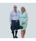 Casual Green Tartan Kilt Outfit for Men | Handcrafted by True Kilt