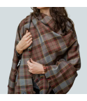 Outlander Fraser MacKenzie tartan wool shawl Scottish Highland wrap by True Kilt