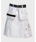 White Working Utility Kilt