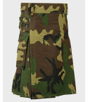 Woodland Camouflage Tactical Army Utility Kilt