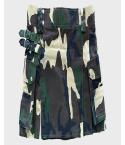 Woodland Camouflage Utility Kilt for Men,